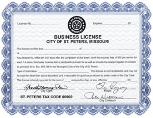 Example Business License