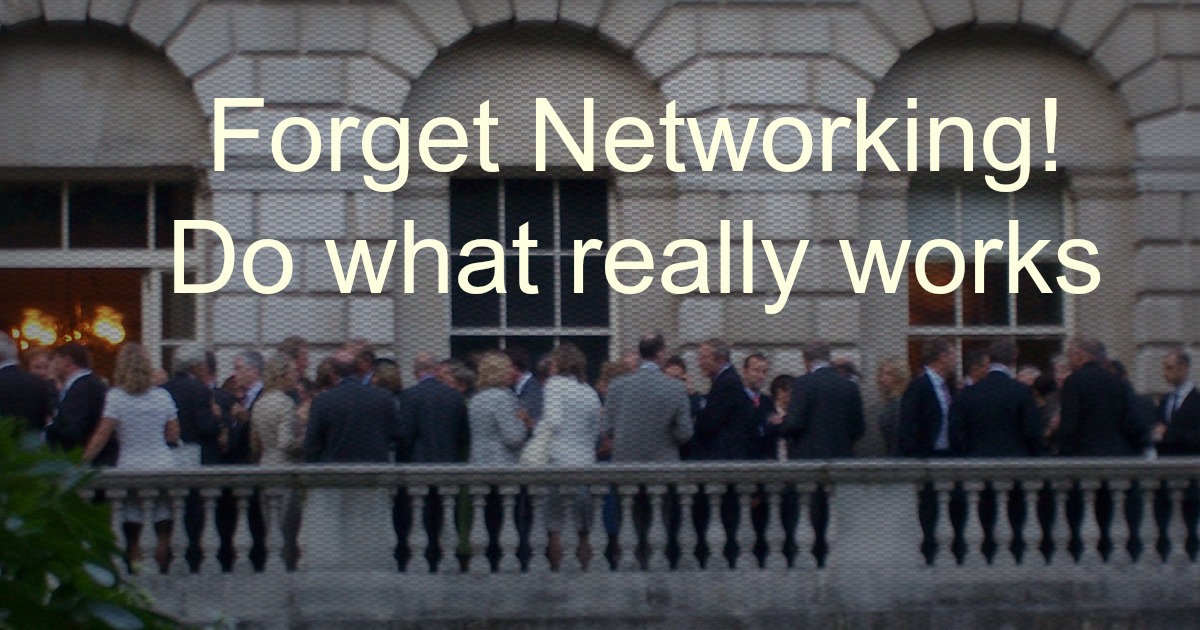 forget networking - interview with John Corcoran